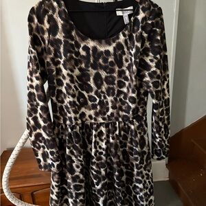 Badgley Mischka Animal Print Kids Dress